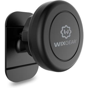 WixGear Magnetic Mount, Stick-On Dashboard Magnetic Car Mount Holder, for Cell Phones and Mini Tablets with Fast Swift-snap Technology, Magnetic Cell Phone Mount