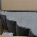 PAWZY Dog Stairs for Bed & Couch, 4-Step Foam Pet Steps 20 High for Small Dogs & Cats up to 60 lbs, Wide Non-Slip Stairs, Waterproof Washable Zipper Cover, No Assembly, Grey (Gray)