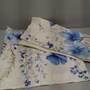 TAJWE Floral Throw Pillow Covers 18x18 Set of 2 Spring Summer Outdoor Decor Pillow Cases for Home Couch Decorations Blue