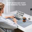 Charging Coaster 2 Compatible with Temperature Control Smart Mug 2 and 1/Travel Mug, Wireless Charger Power Dock Base for Home & Office