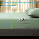 Deep Pocket King Fitted Sheet with Straps - Fits Mattresses Up to 21" Thick - 3 Piece Bed Sheets - Moisture Wicking, Cooling & Soft Fitted Sheet & Pillow Cases (Light Green)