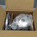 Basics Electric Stainless Steel Kettle for Tea and Coffee, BPAFree, Fast Boiling, Auto ShutOff, 1 Liter, 1500W, Black and Silver