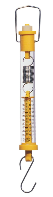 Tubular Spring Scale 5 Kilograms (5000 Grams) / 50 Newtons, Color: Yellow