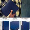 DEHITE Bible Cover Case for Men and Women Leather Bible Carrying Bag Pen Slots Zippered Pocket Premium Faux Leather