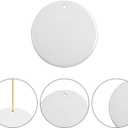 PYD Life 25 PCS Sublimation Ceramic Ornaments Bulk White 2.75 Inch Round Blank with Gold String for Crafting DIY Personalized Christmas Home Decor Bulk