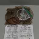 Rotating Makeup Organizer Countertop, DIY Adjustable Trays Spinning Skincare Organizers, Cosmetic Display Shelf with Perfume & Brush Holder, Multi-Function Desk Storage Carousel for Vanity Bathroom (Clear Coffee)