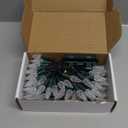 BOHON Christmas Lights Outdoor, Faceted C6 17ft 50 LED String Lights Plug in, Extendable Green Wire Warm White Christmas String Lights for Indoor Xmas Tree Decoration Waterproof