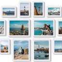 Vittanly 12 Pack Picture Frames Collage Wall Decor for Mounting or Tabletop Display, Gallery Wall Frame Set for Family, Multi Sizes Including 4pcs 8x10, 4pcs 5x7, 4pcs 4x6, White