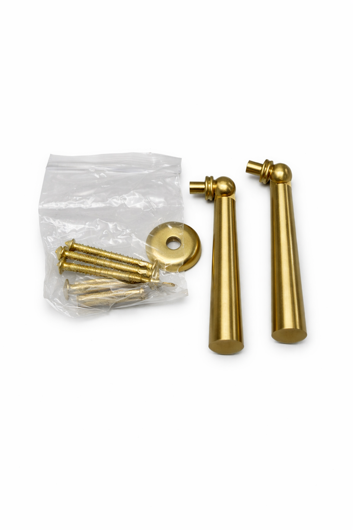 Solid Brass Kitchen Cabinet knobs, Brushed Gold Drop Pulls for Dresser and Drawers, Modern Cupboard Wardrobe Pendant Knob, Bedroom Bathroom Cabinet Knob