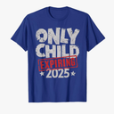 Only Child Expiring 2025 Big Brother Promoted to Big Brother T-Shirt, Royal Blue, S