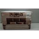 MAQQL Upholstered Headboard - Bed Backboard, Dark Brown Faux Leather Panels, 24 x 12 Inches Each, 12-Piece Set, Modern Headboard Queen Design, Easy to Assemble, Perfect for Queen Beds