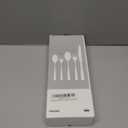 HIKAA Forged Silverware Set Stainless Steel Flatware Set,Service for 4,Matte Satin Polished Cutlery Set,Dishwasher Safe (Gold, 20PCS)