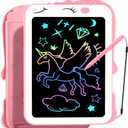 LCD Writing Tablet for Kids, Unicorn Girl Toys, Toddlers Toys Drawing Board, Educational Doodle Pad Kid Toy for 3 4 5 6 7 8 Year Old Girls Boys Easter Birthday Party Xmas Gift, 8.5inch (Pink)