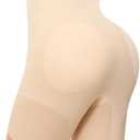 Nebility Butt Lifting Shapewear with Butt Pads - High Waist Padded Underwear for Women, Hip Enhancer Booty Lifter Shorts, M, Beige