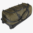 Bagenerous 110L/140L Expandable Soft-Sided Foldable Duffle Bag with 2 Rubber Wheels,Packable 32” Rolling Carry-On with Multi-Pockets & Compartments,Army Green