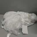 Pretty headband lace long Christening Baptism Dress for baby girl 0-3Mos