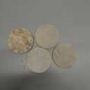 WORHE Natural Travertine Marble Coasters Set of 4-4" Round Stone Drink Coasters, Non-Slip Cork Backing, Housewarming Gift, Wedding, Protect Tables from Stains & Scratches (BD140)