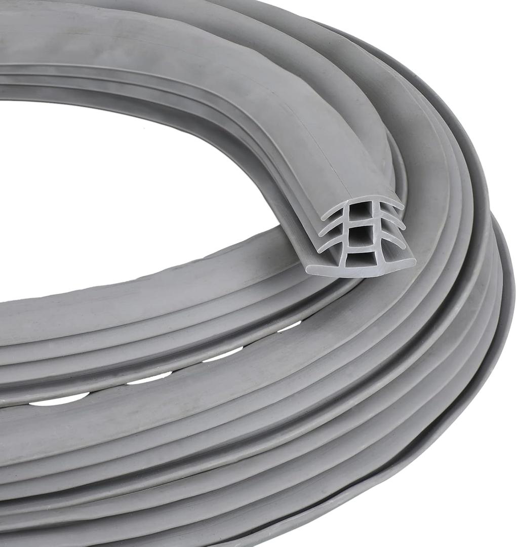 Kingdder Concrete Expansion Joint Filler Driveway Crack Filler Flexible EPDM Rubber Strip for Concrete Crack Repair Replacement Weather Aging Resistance Expansion Joint(3/4'' Wide, 80 ft Long)