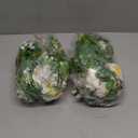 Dolicer 2Pcs 13Ft Artificial Eucalyptus Garlands with Flowers, Faux Floral Greenery Garlands Fake Flowers Vines for Wedding Table Centerpieces Arch Party Ceremony Backdrop Decor (White)