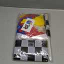 Monster Truck Birthday Decorations - Cake Topper, Banner, Backdrop, Latex Balloons, Foil Balloons, Table Cover, Sticker Set,149Pcs Set, Monster Truck Party Decorations (Red and Blue)