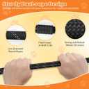 Pawaboo Dog Seatbelt for Car, Reflective Rope Dog Dog Car Seat Belt Bungee, Pet Tether Safety Restraint with Heavy Duty Buckle, Dogs Cars Harness Leash with 360 Lockable Buckle, Black
