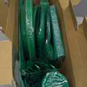 404 Pieces Disposable Plastic Dinnerware Set, Plastic Cutlery Set Includes 50 Of Each Dinner Plates|Dessert Plates|Cups|Napkins|Straws|Spoons, Forks & Knives (Green, 404PCS50 Guests)