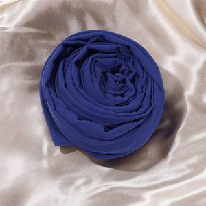Fashion Scarves for Women Lightweight Breathable Solid Color Soft Chiffon Long Scarves Sun-proof Shawls Wrap (Blue)