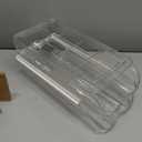 Egg Holder for Fridge, Automatic Rolling Egg Organizer for Refrigerator, Clear Plastic Egg Container & Tray, Stackable Dispenser and Storage Bin with Sturdy Lid to Saving Space -2 Layer
