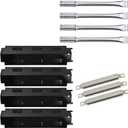 BBQ-Element Replacement Parts for Charbroil 461442114 463441312 463441514 463440109 and Other Grill Models, Heat Plate Shield, Burner Tubes and Crossover Tube Replacement for Char-Broil 463440109