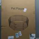 Artmalle 36" H x 24" W Dog Playpen, 8 Panel Rustproof Metal Pen with Door