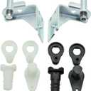 5303918455 Refrigerator Adjustable Door Hinge Kit For Frigidaire/Electrolux Refrigerators, For Left and Right Doors, Replaces With AP4510894, 240537101, 240537102, 240537104