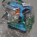 GoGonova Hot Glue Gun, 20s Fast Preheating Glue Gun Cordless & Rechargeable, 2Ah Battery Hot Glue Gun and 25 Pcs Hot Glue Sticks Set, Smart Power-Off, Stands-Up Design, Anti-Drip (Blue-25)