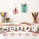 Relaxweex 18 Pairs Thickened A + B Magnetic Tape with Adhesive Backing, Square A B Magnet Paired to Use, Flexible Magnet Strips Adhesive for Crafts Classroom Home Kitchen, 25mmx25mm