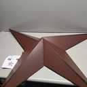 JoyEvy 36" Large Barn Star Outdoor Decoration - Black Metal Star for Outside - Rustic Vintage Western Country Home Farmhouse Primitive Wall Decor