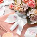 Frienda 4 Pcs Prom Bouquet Ribbon Bow Bouquet Sash Graduation Prom 2026 Ribbon 3 x 25 Inch Silk Bow for Flower Wrap DIY Crafts Congrats Grad Party Decor Senior Night Decorations(Pink)
