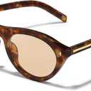 Oval Cat Eye Sunglasses for Women Trendy Retro Cateye Frame with UV Protection for Traveling or Driving