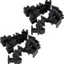 jfqm A1249900792 50Pcs Car Auto Body Panel Clip Push Rivet Retainer Fit for Mercedes Benz W124 W140 W202 R129 Black Plastic