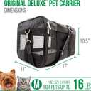 Sherpa Original Deluxe Travel Pet Carrier, Black, Medium