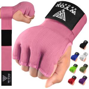 WYOX Gel Boxing Hand Wraps Inner Gloves for Men & Women – 80cm Quick Wrist Strap, Padded Knuckle Support, Fingerless MMA Muay Thai Kickboxing Wraps for Training, Punching & Martial Arts
