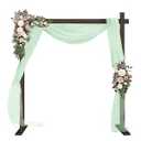Kusamue Square Wooden Wedding Arch Frame 7.48 FT Square Wood Arch Wedding Arbor Backdrop Stand for Ceremony Party Proposal Scene Garden Beach Forest Rustic Boho Decoration(7.48ft)