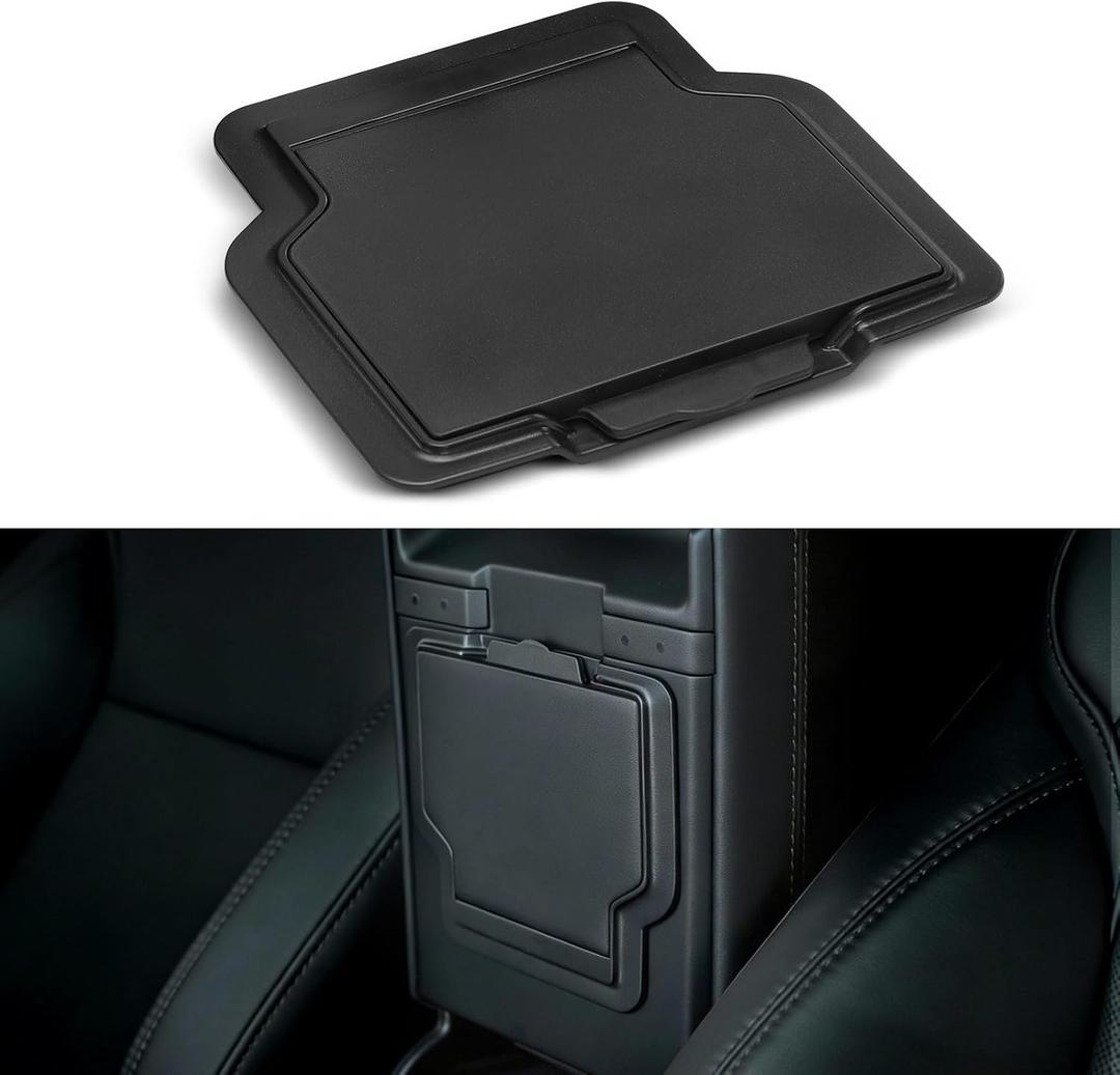 YHTAUTO Armrest Hidden Storage Box for Tesla Model Y Juniper 2025 2026 (Premium & Performance), Tesla Model 3 Highland 2024 2025 2026, Center Console Organizer Tray Compartment Storage Car Accessories