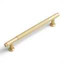 10 Pack 5 Inch(128mm) Brushed Gold Cabinet Handles Knurled Kitchen Cabinet Pulls Cupboard Kitchen Hardware Drawer Pulls Dresser Handles