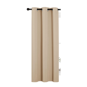 NICETOWN Thermal Insulated Grommet Room Darkening Curtains/Draperies/Panels for Bedroom (1 Panels, W42 x L63 inches, Biscotti Beige)
