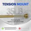 Mcrbeay Shower Curtain Rod, 1" Diameter Heavy Duty Tension Shower Rod, Non Slip Adjustable 28-74 inch No Drilling Shower Curtain Rods Spring Tension For Bathroom, Shower Stall, No Rust, Chrome Gold