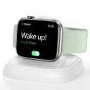 NEWDERY Charger Stand for Apple Watch, Portable Watch Charger for iWatch with USB C Cable,Fast Charging,Wireless Charging Station for iWatch Series 11/10/9/8/7/6/Ultra/5/3/2/SE, White