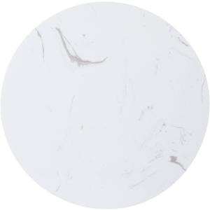 Round Marble Cheese Cutting Board Plates White 7.8IN