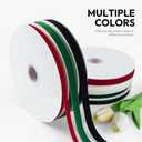 6 x Velvet Ribbon, 5/8 Inch X 25 Yd with Spool, White Velvet Ribbon- Ideal for Crafts, Gifts, Bows, Christmas Trees, Weddings, and Ornaments