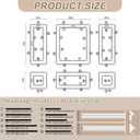 JBER Peel and Stick Wall Molding Kit, 6 Pre-Cut Bilinear Frame Panels | Ready-to-assemble pre-cut molding, 3D trim panels for interior wall décor, living room & bedroom accent wall