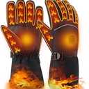 Heated Gloves for Men Women, Electric Winter Gloves Waterproof Heating Gloves Warm Thermal Touchscreen Cold Weather Hand Warmers Arthritis Gloves for Outdoor Motorcycle Ski Cycling Running Snow