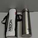 Milton Thermosteel Flip Lid 1000, Double Walled Vacuum Insulated Thermos 1000 ml | 34 oz | 1 Ltr | 24 Hours Hot and Cold Water Bottle with Cover, Stainless Steel, BPA Free,Leak Proof | Silver